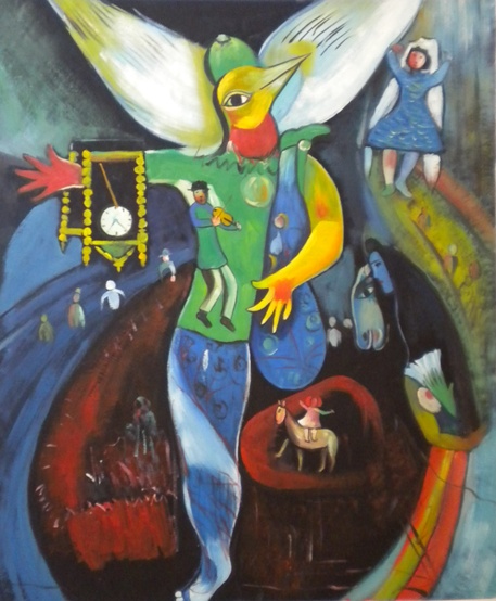 store falso d'autore The juggler di Marc Chagall